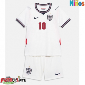 Camiseta Inglaterra Jude Bellingham #10 Primera Equipación para niños Mundial 2026 manga corta (+ pantalones cortos)